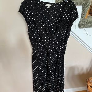 Talbots b/w Polia Dot dress, size large.
